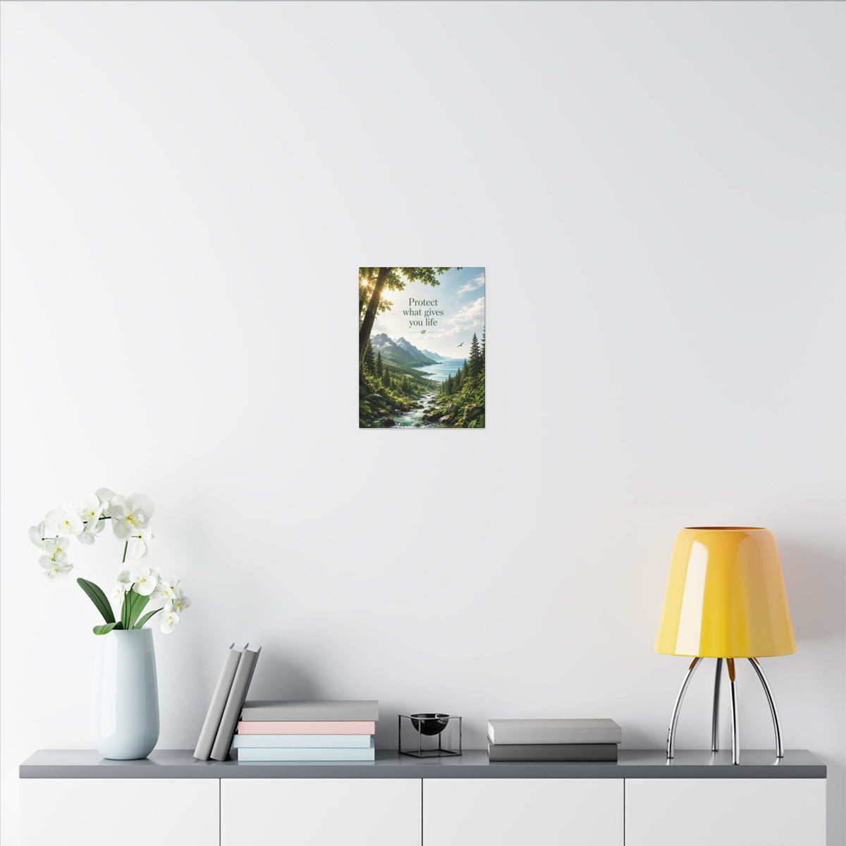 Copy of "SUSTAINABILITY IS NOT A SACRIFICE, IT'S A SMARTER WAY TO LIVE" (Geometric art style). Earthsmart Eco Canvas Wall Art (Matte Stretched Print).