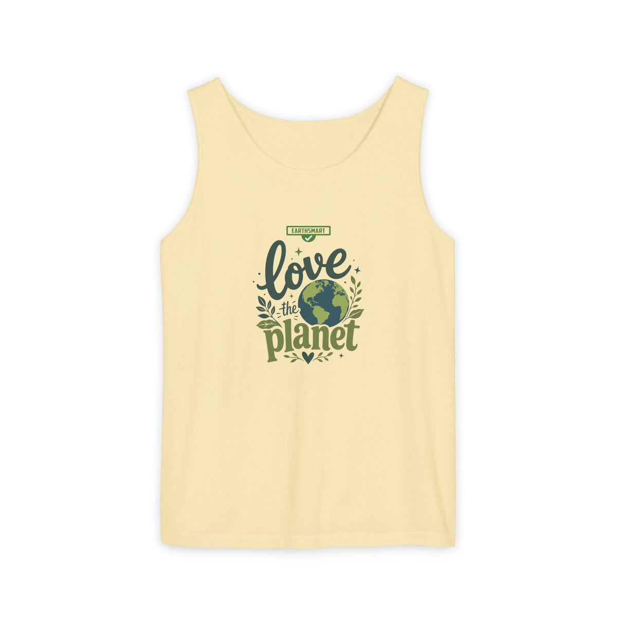 EARTHSMART Classic Tank top — Love the Planet - 100% cotton -  Eco Friendly.