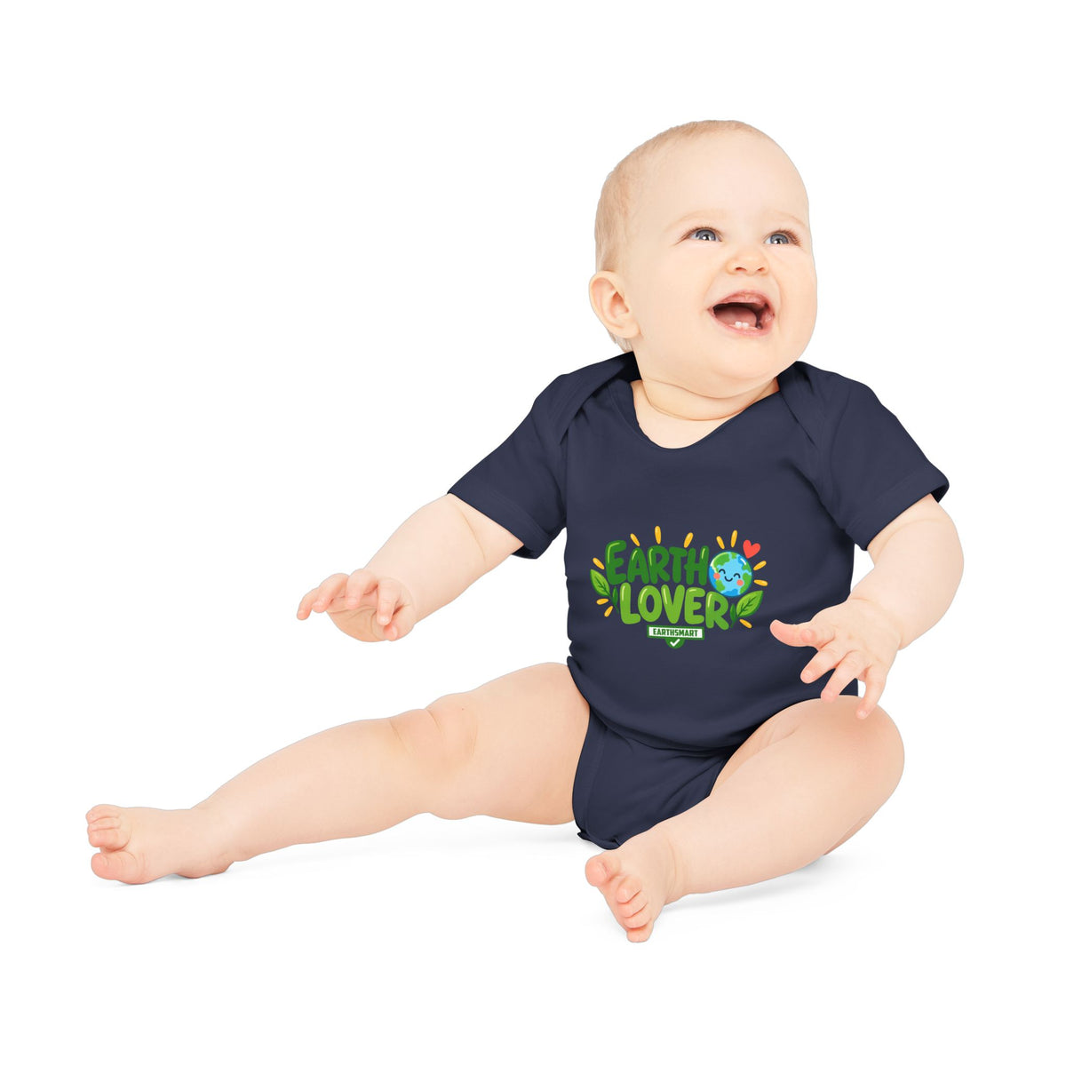 EARTHSMART BABY BODYSUIT — EARTH LOVER -  ECO-FRIENDLY ORGANIC ONESIE (UNISEX) (0 - 18 MONTHS)