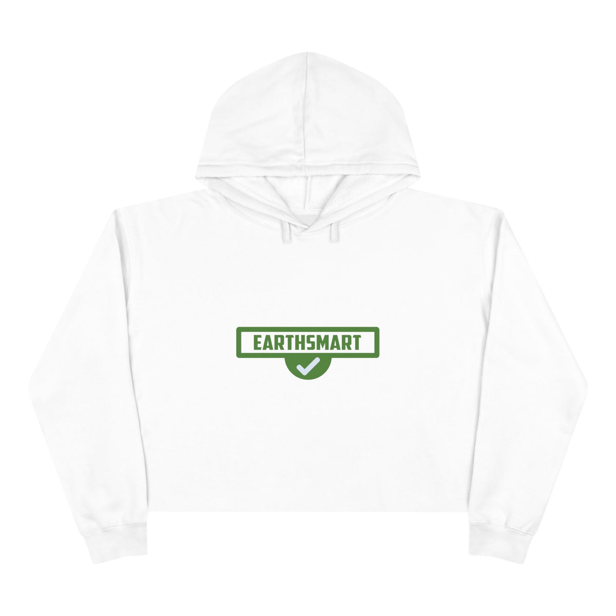 EarthSmart Cropped Hoodie – Eco-Friendly - Iconic logo version.