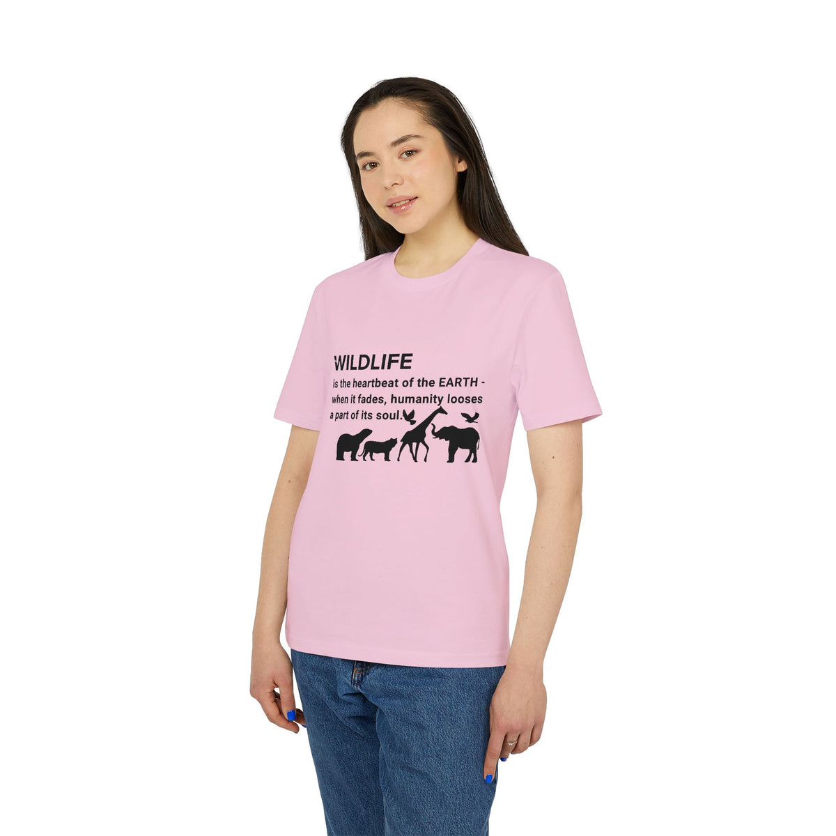 Earthsmart 'EARTH MOOD' Tee — "WILDLIFE is the heartbeat of the EARTH...