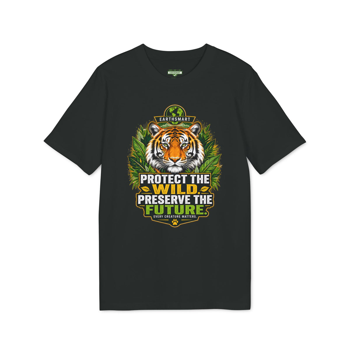 Earthsmart 'EARTH MOOD' Tee — "PROTECT THE WILD PRESERVE THE FUTURE".  (UNISEX).