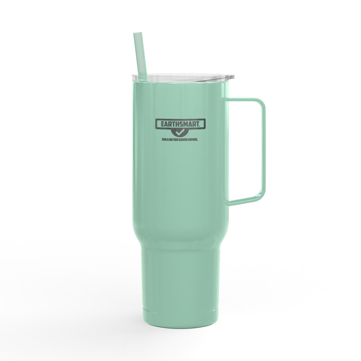 EARTHSMART Engraved Tumbler — 'I LOVE EARTH' RECYCLED STEEL & 100% RECYCLED PLASTIC. (1.8L - 40oz).
