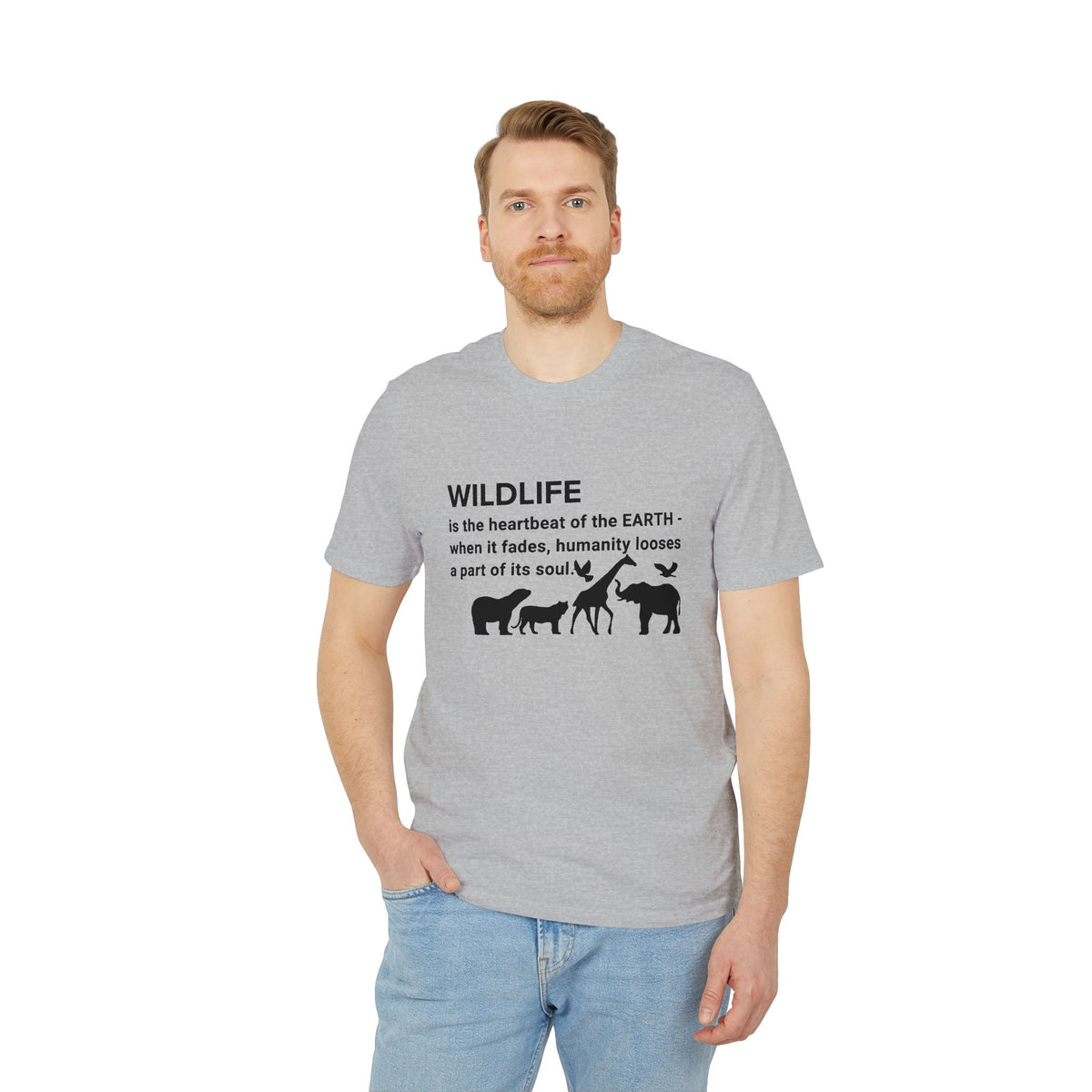 Earthsmart 'EARTH MOOD' Tee — "WILDLIFE is the heartbeat of the EARTH...