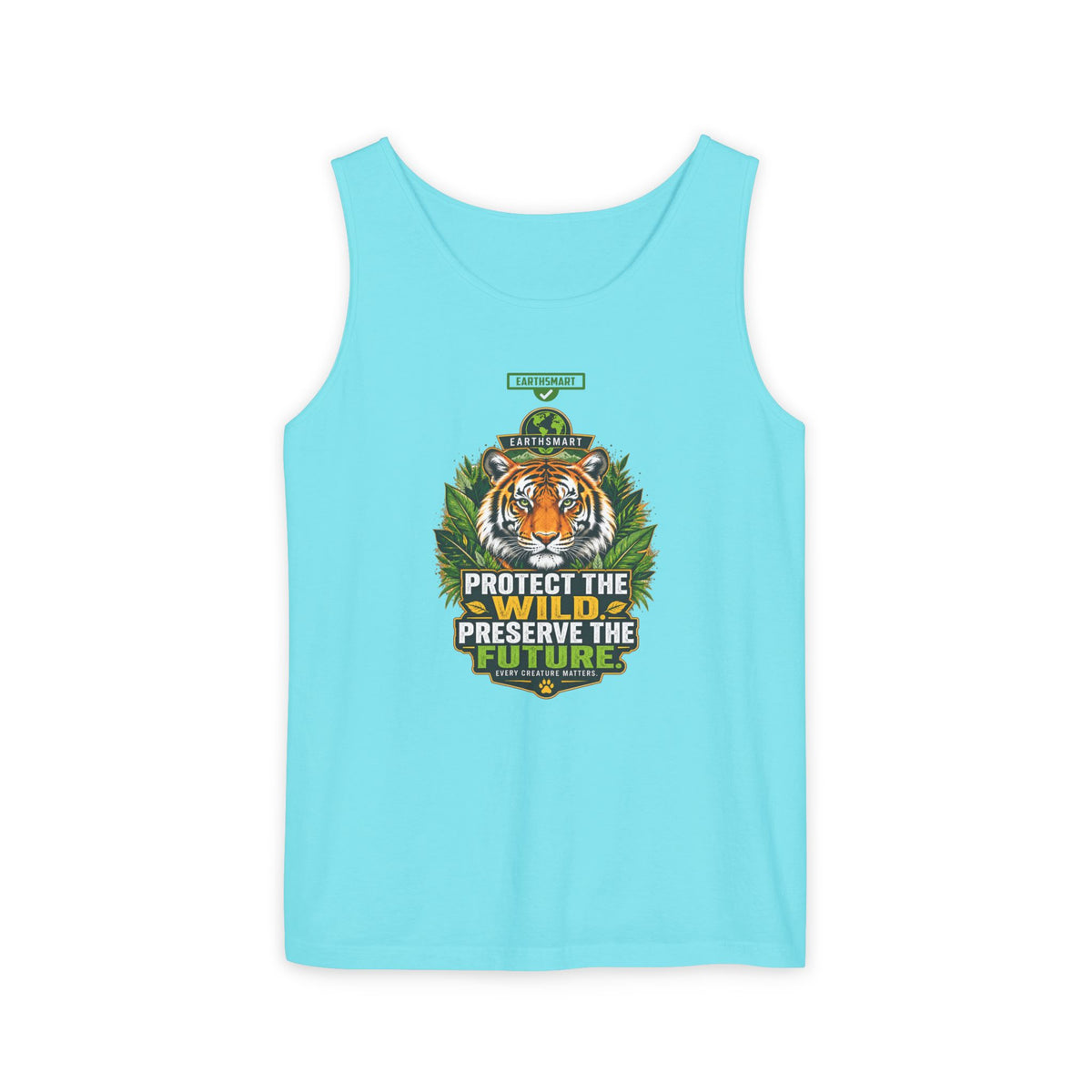 EARTHSMART Classic Tank top — PROTECT THE WILD - PRESERVE THE FUTURE - 100% cotton -  Eco Friendly.