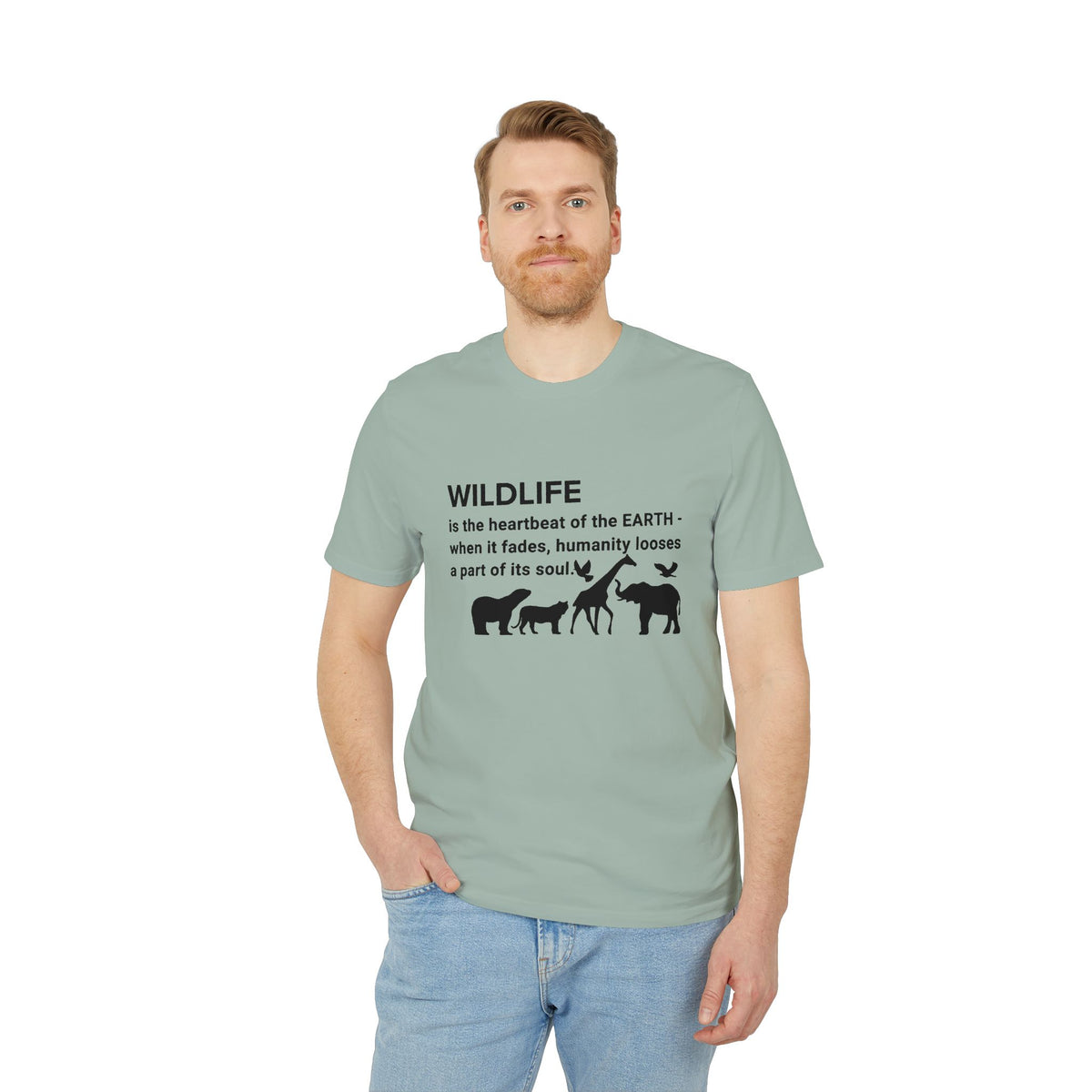 Earthsmart 'EARTH MOOD' Tee — "WILDLIFE is the heartbeat of the EARTH...
