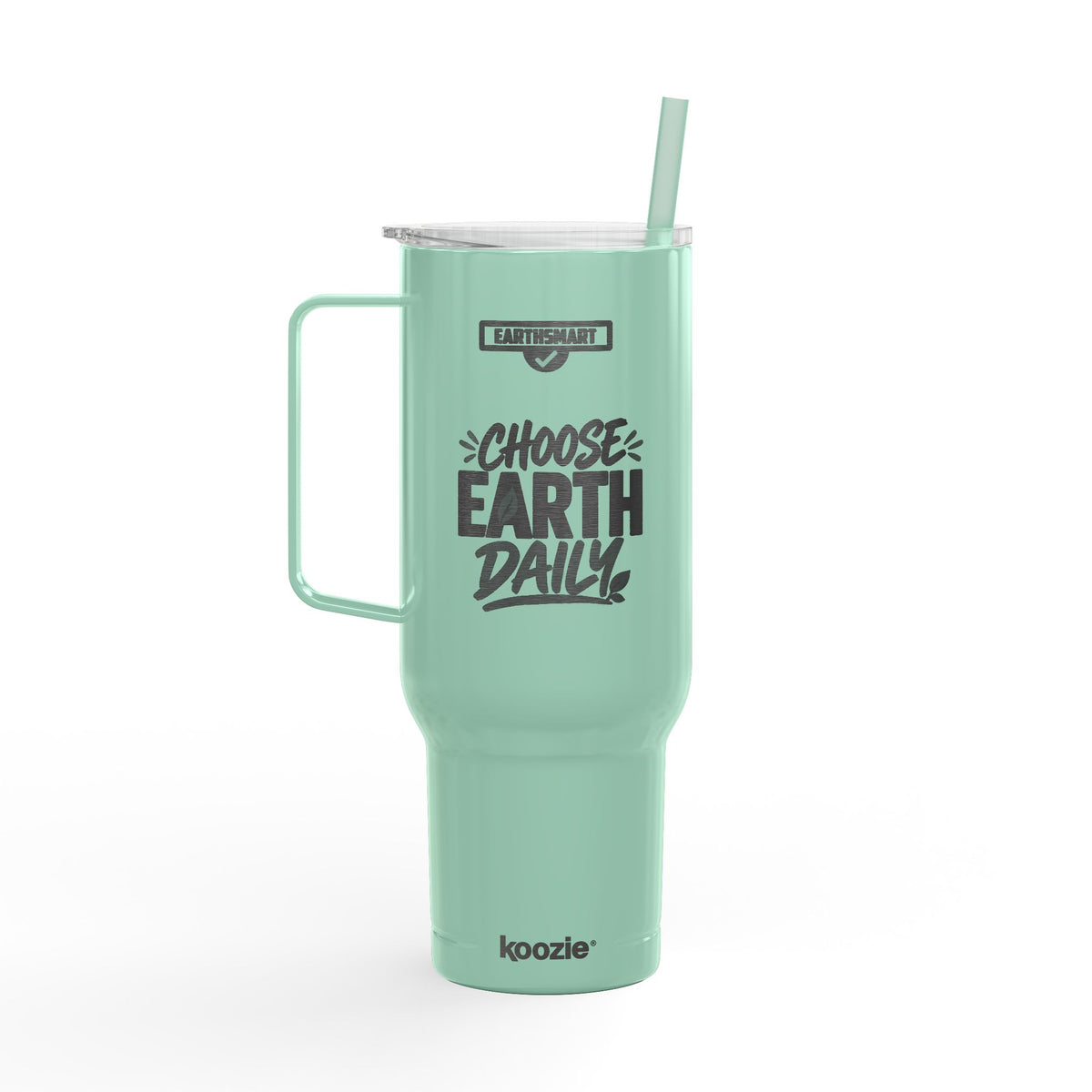 EARTHSMART Engraved Tumbler - 'Choose Earth Daily'  Recycled steel & 100% recycled plastic - (1.8L)