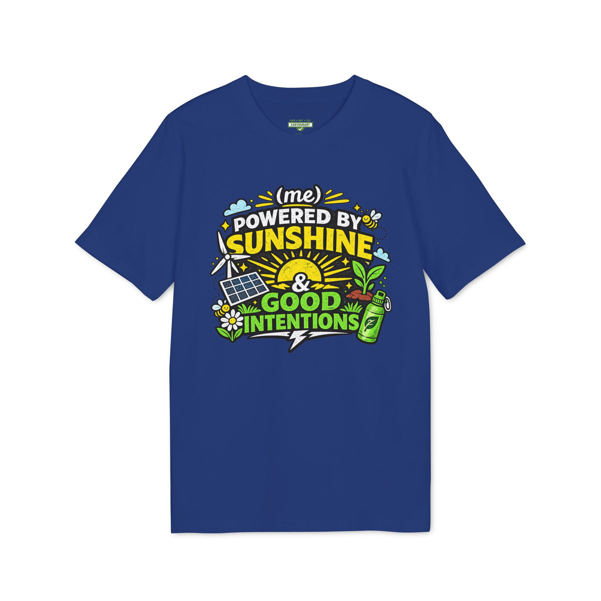 Earthsmart 'EARTH MOOD' Tee — "POWERED BY SUNSHINE". (UNISEX).