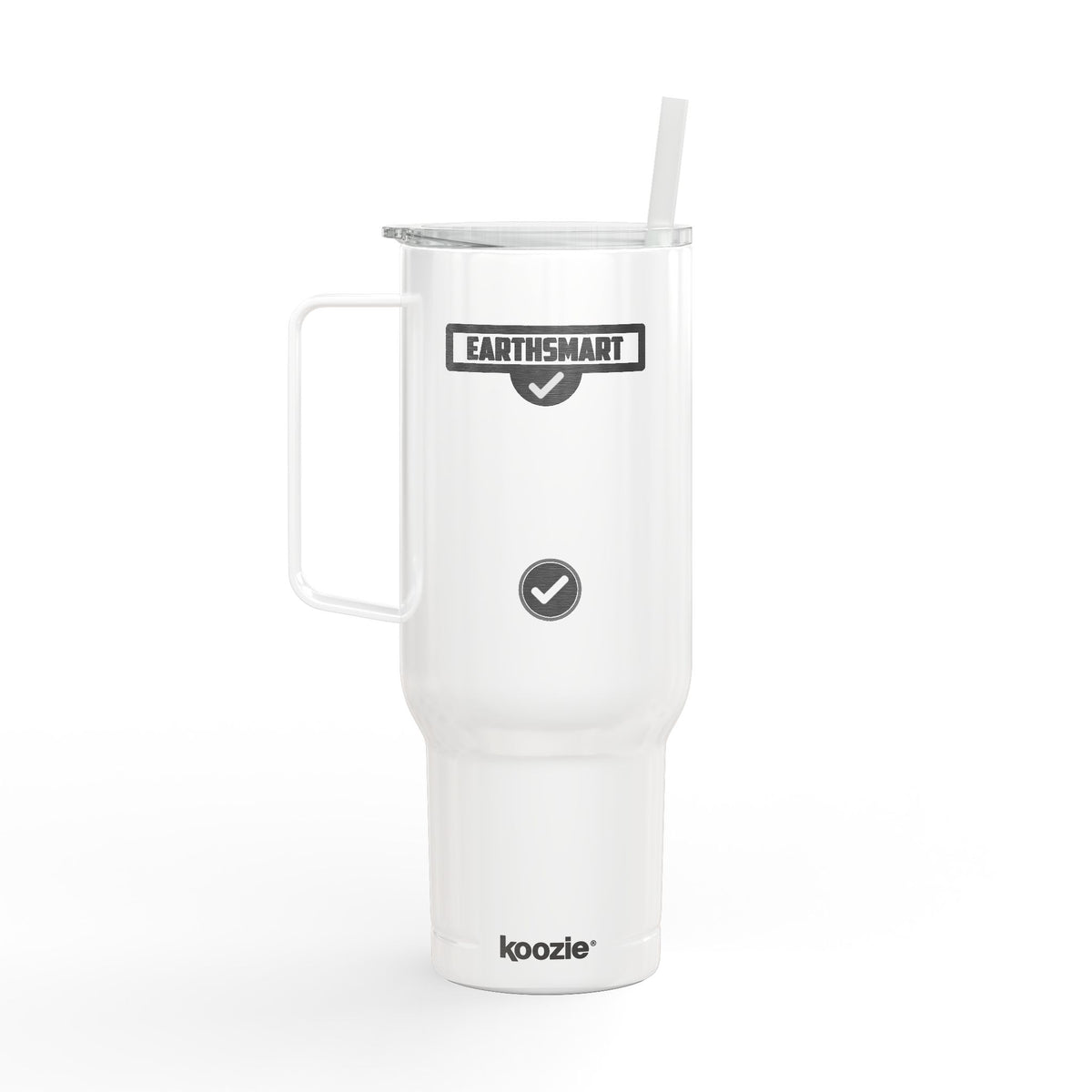 EARTHSMART Engraved Tumbler — 'ICONIC' LOGO -  RECYCLED STEEL & 100% RECYCLED PLASTIC. (1.82L).