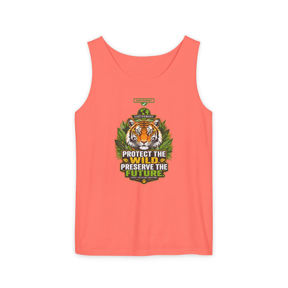 EARTHSMART Classic Tank top — PROTECT THE WILD - PRESERVE THE FUTURE - 100% cotton -  Eco Friendly.