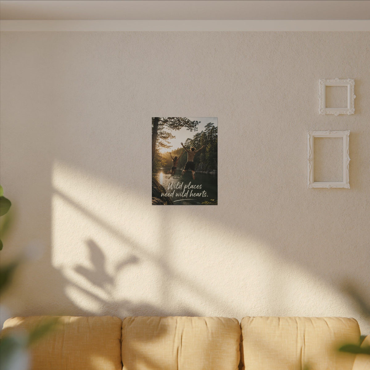 "WILD PLACES NEED WILD HEARTS" — Earthsmart Wall Art.