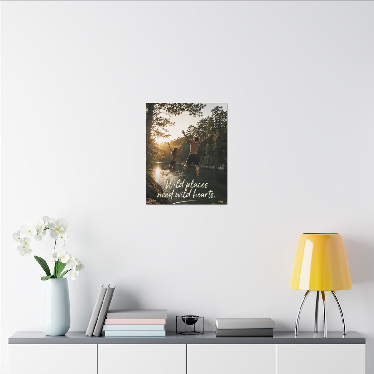 "WILD PLACES NEED WILD HEARTS" — Earthsmart Wall Art.