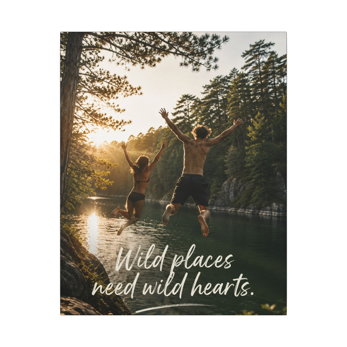 "WILD PLACES NEED WILD HEARTS" — Earthsmart Wall Art.