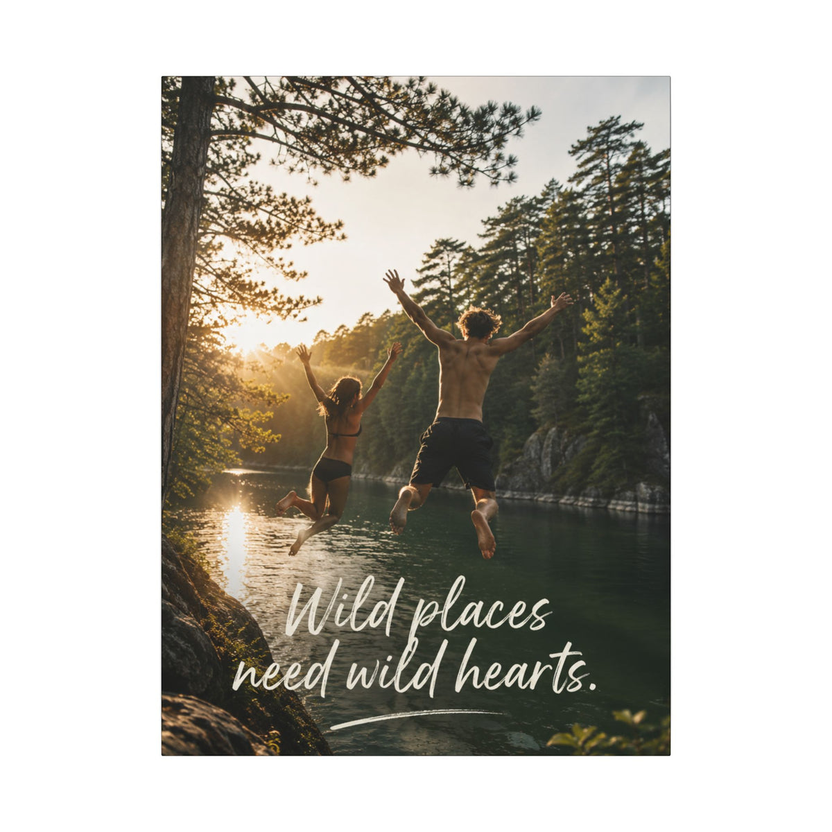 "WILD PLACES NEED WILD HEARTS" — Earthsmart Wall Art.