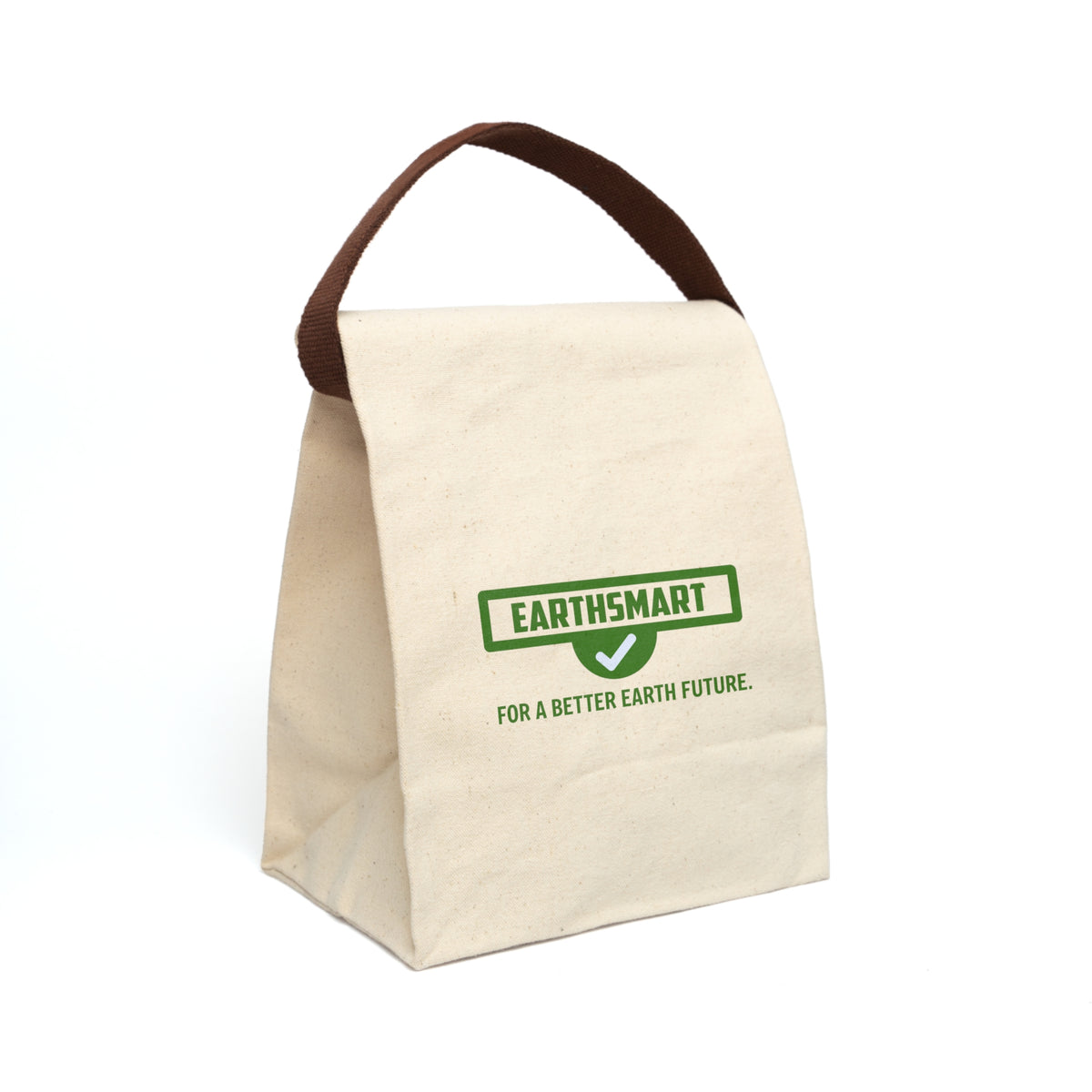 EARTHSMART Eco-Friendly Insulated Lunch Tote with Strap - Canvas Lunch Bag.