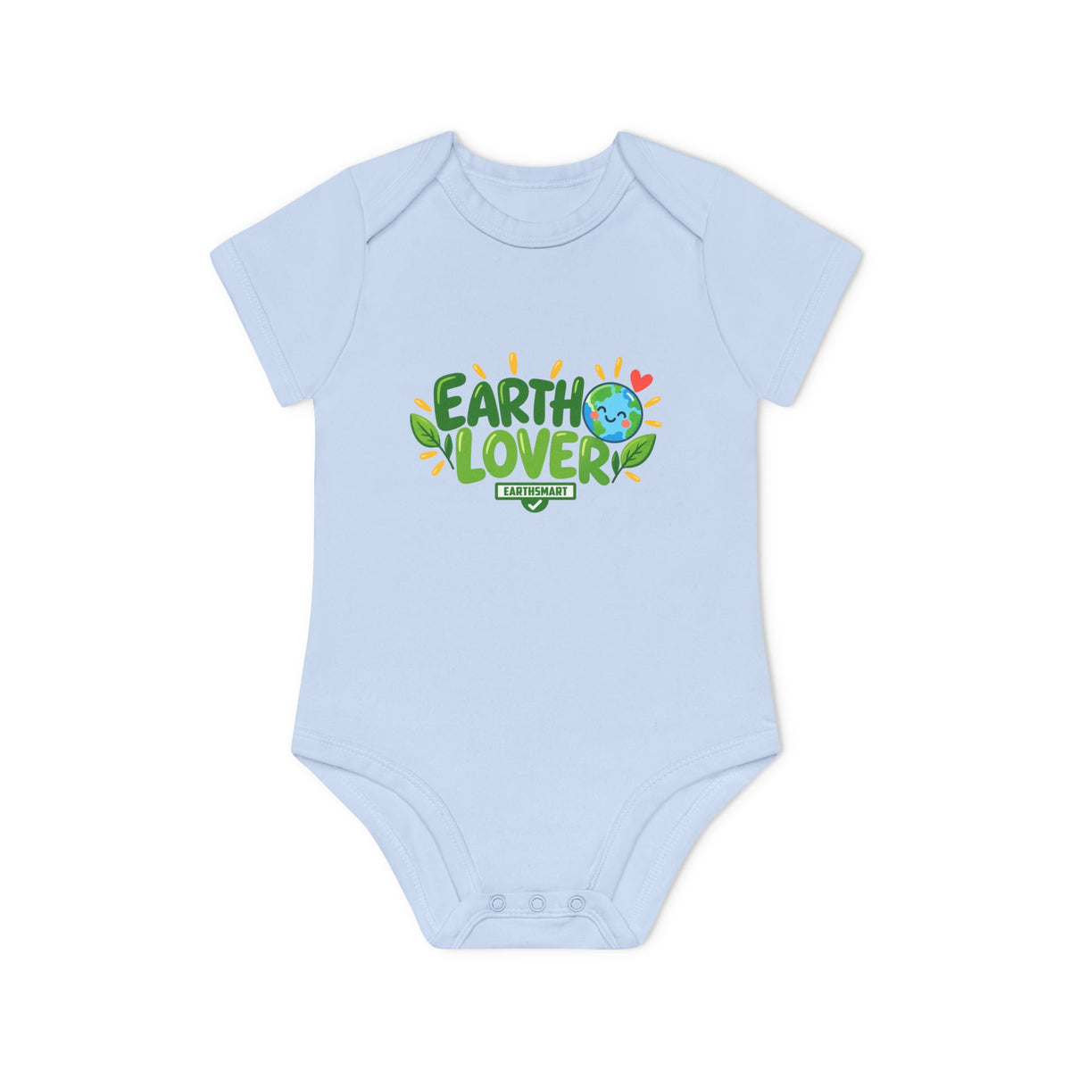 EARTHSMART BABY BODYSUIT — EARTH LOVER -  ECO-FRIENDLY ORGANIC ONESIE (UNISEX) (0 - 18 MONTHS)