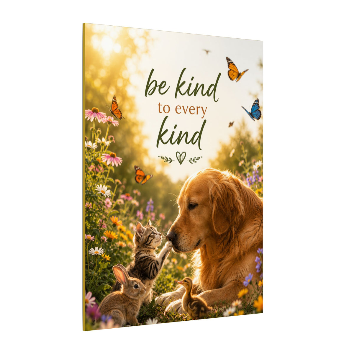 "BE KIND TO EVERY KIND" - Earthsmart Canvas Wall Art