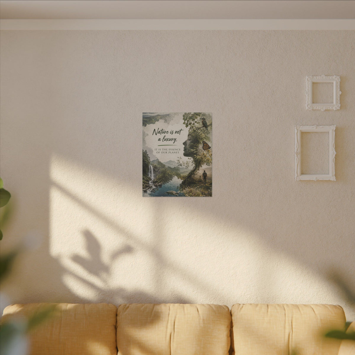 "Nature is not a luxury, it is the essence of our planet". Earthsmart Eco Canvas Wall Art (Matte Stretched Print).