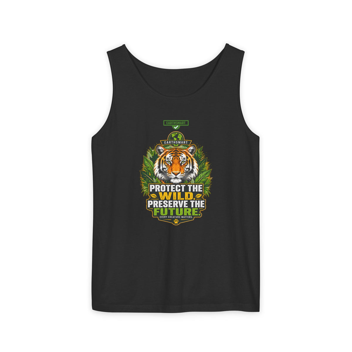 EARTHSMART Classic Tank top — PROTECT THE WILD - PRESERVE THE FUTURE - 100% cotton -  Eco Friendly.