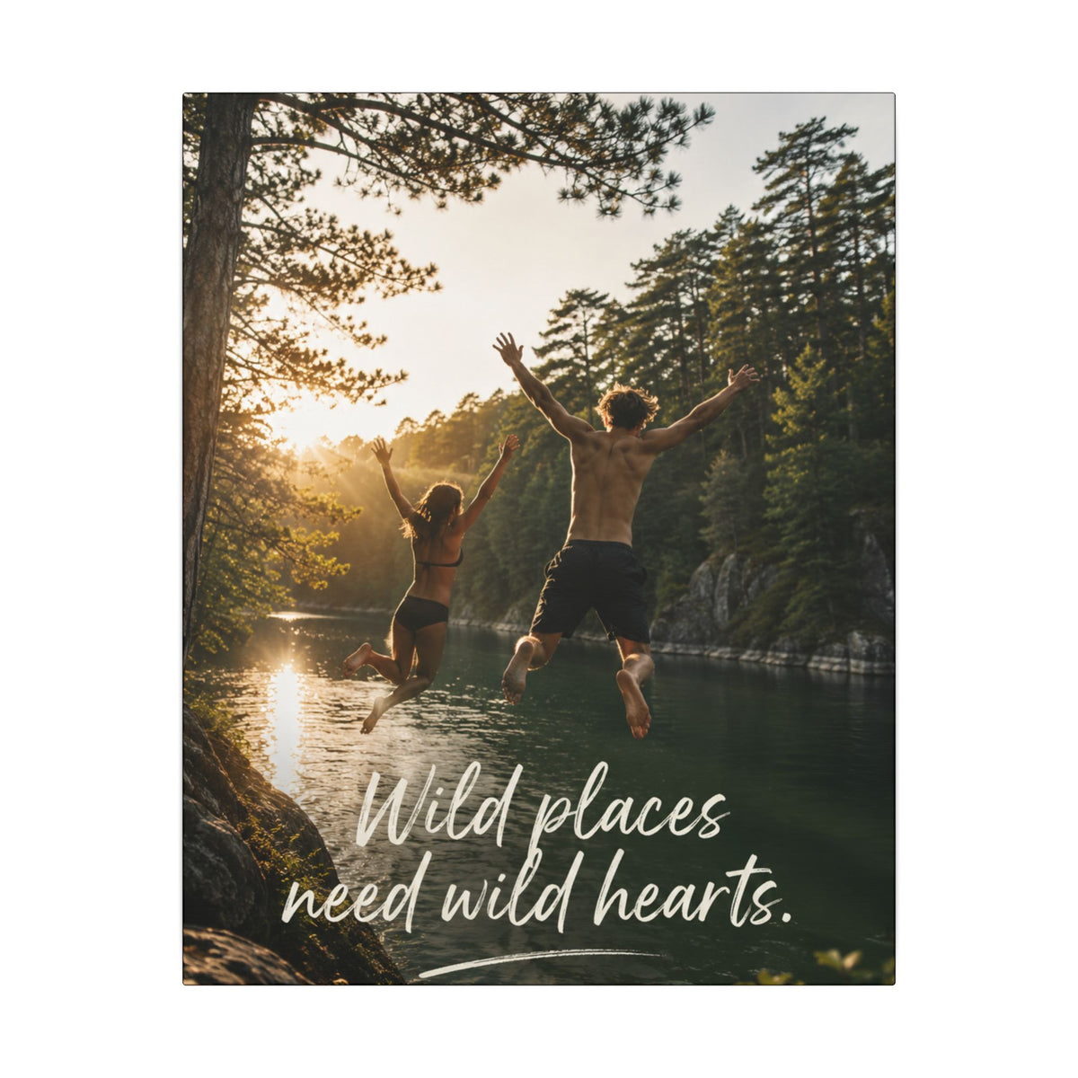 "WILD PLACES NEED WILD HEARTS" — Earthsmart Wall Art.