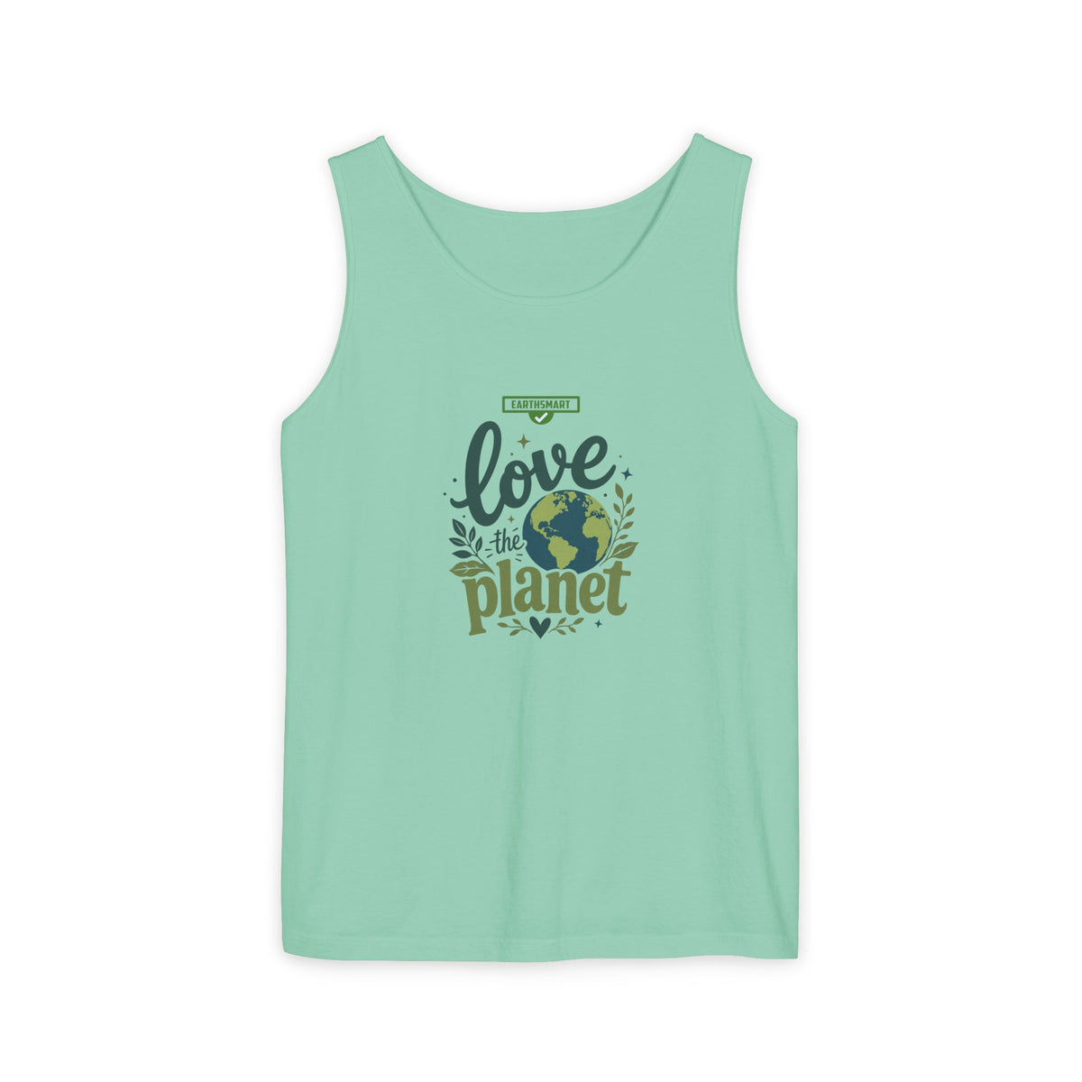 EARTHSMART Classic Tank top — Love the Planet - 100% cotton -  Eco Friendly.