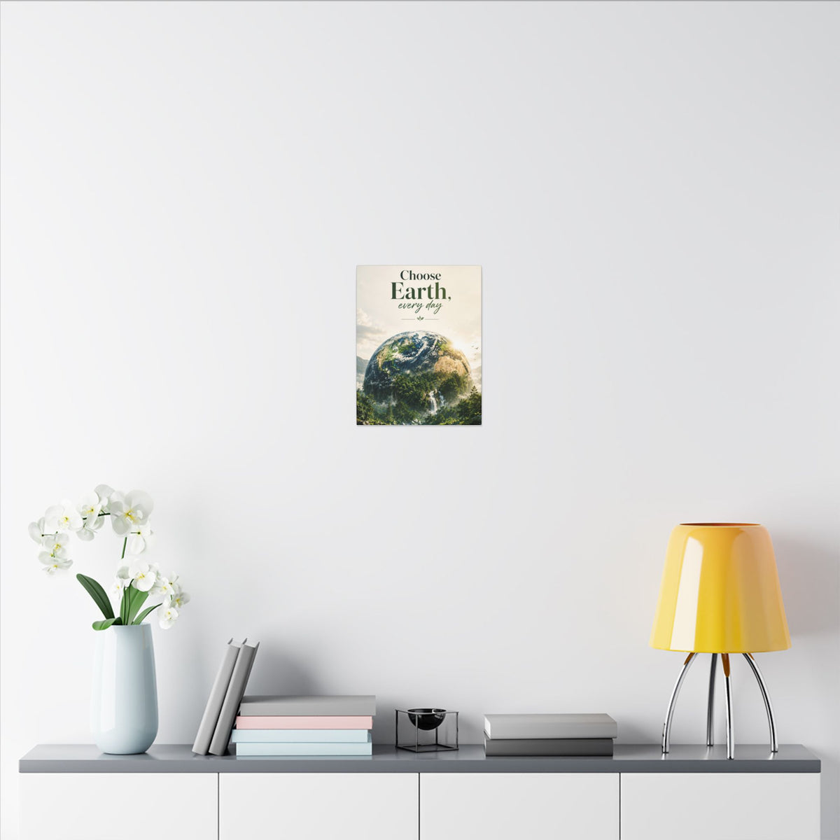 "CHOOSE EARTH EVERYDAY" - Earthsmart Canvas Wall Art.