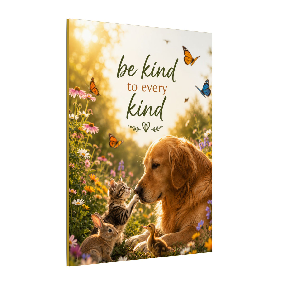 "BE KIND TO EVERY KIND" - Earthsmart Canvas Wall Art