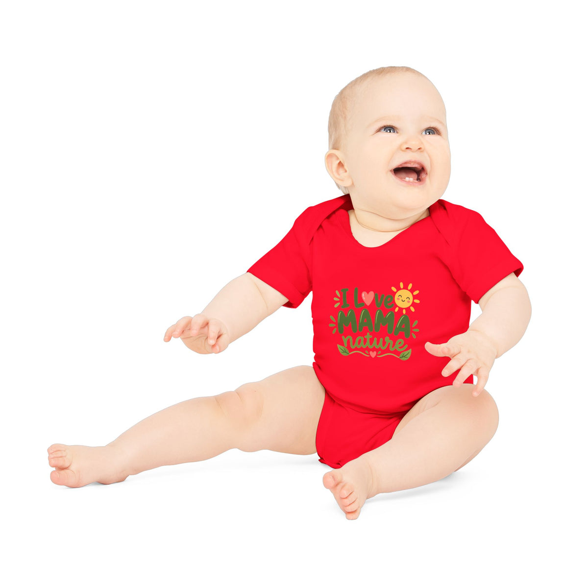 EARTHSMART BABY BODYSUIT — I LOVE MAMA NATURE -  ECO-FRIENDLY ORGANIC ONESIE (UNISEX) (0 - 18 MONTHS)