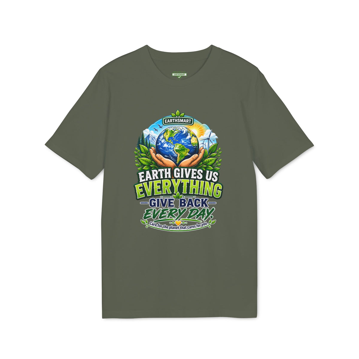 Earthsmart 'EARTH MOOD' Tee — "EARTH GIVES US EVERYTHING".  (UNISEX).