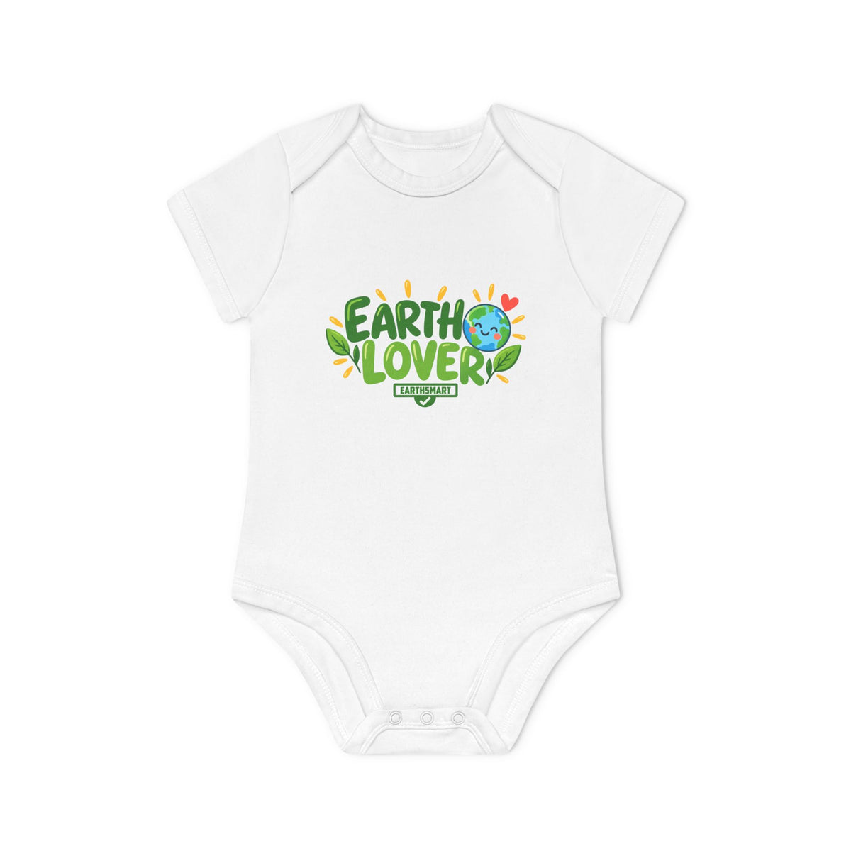 EARTHSMART BABY BODYSUIT — EARTH LOVER -  ECO-FRIENDLY ORGANIC ONESIE (UNISEX) (0 - 18 MONTHS)