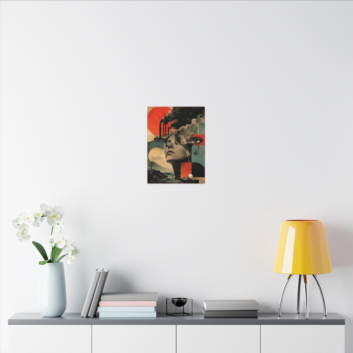 "POLLUTION IS VIOLENCE DISGUISED AS CONVENIENCE" - EARTHSMART WALL ART.
