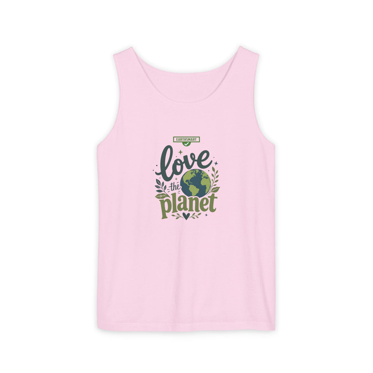 EARTHSMART Classic Tank top — Love the Planet - 100% cotton -  Eco Friendly.