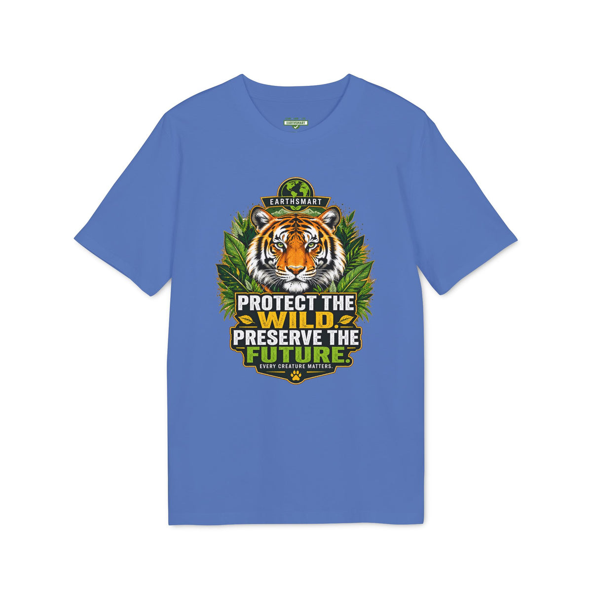 Earthsmart 'EARTH MOOD' Tee — "PROTECT THE WILD PRESERVE THE FUTURE".  (UNISEX).