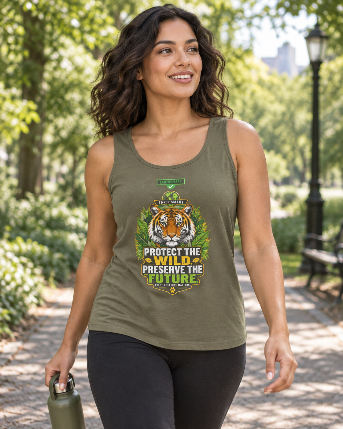 EARTHSMART Classic Tank top — PROTECT THE WILD - PRESERVE THE FUTURE - 100% cotton -  Eco Friendly.