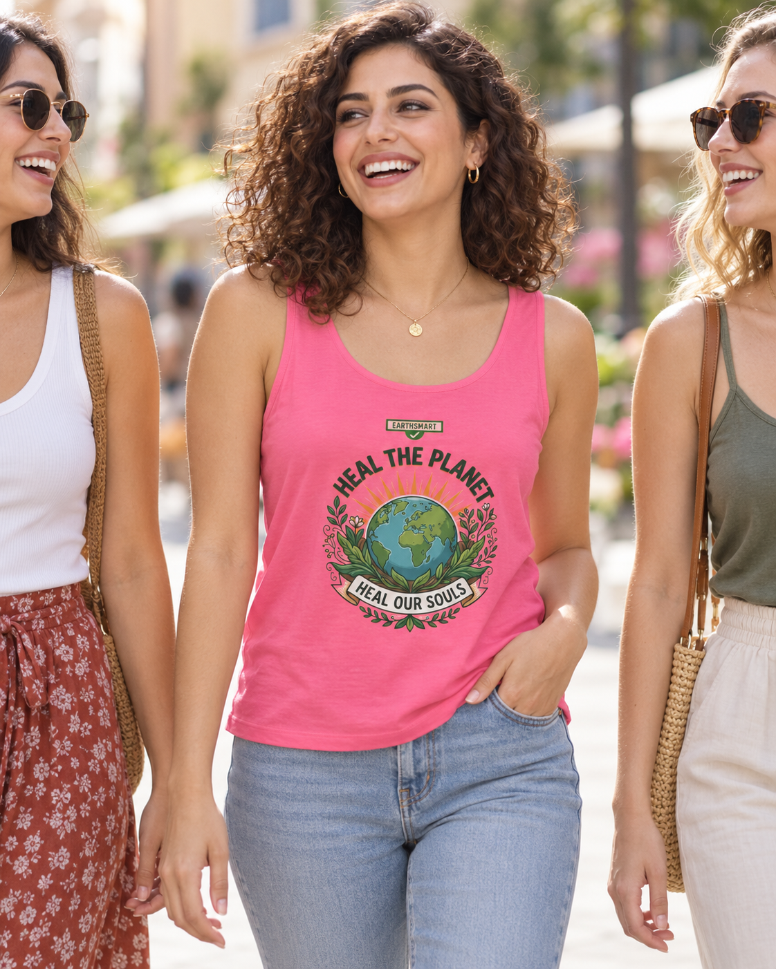 EARTHSMART Classic Tank top — Heal the planet, heal our souls - 100% cotton -  Eco Friendly.