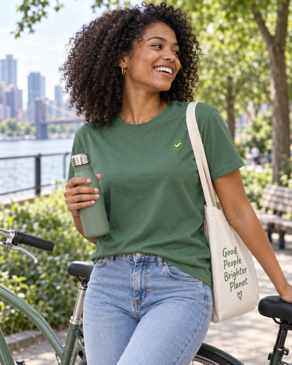EARTHSMART EMBLEM TEE - ORGANIC 100% COTTON T-SHIRT