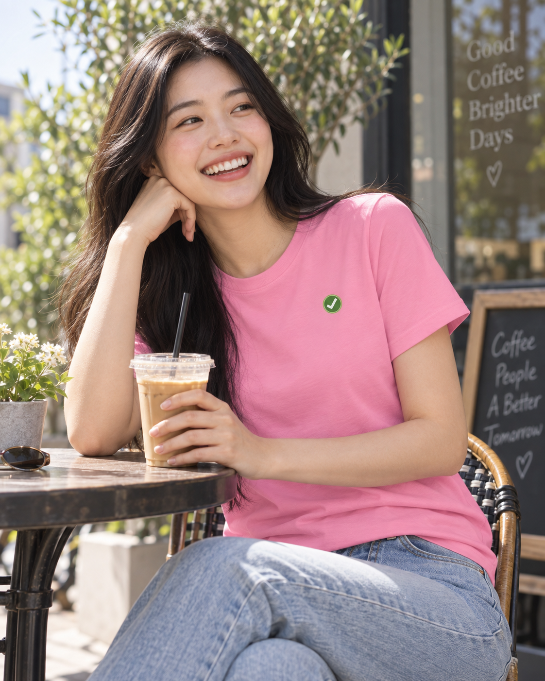EARTHSMART EMBLEM TEE - ORGANIC 100% COTTON T-SHIRT