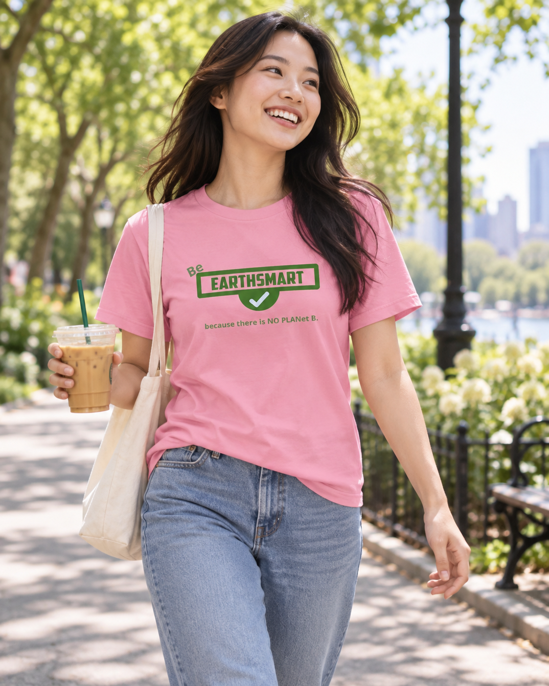 EARTHSMART TEE 'NO PLANET B' - ORGANIC 100% COTTON T-SHIRT.