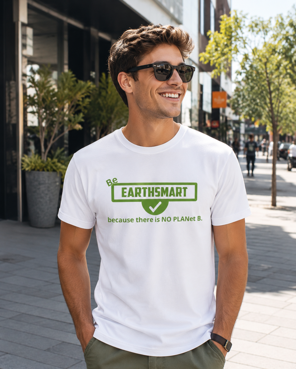 EARTHSMART 'NO PLANET B' -  ORGANIC 100% COTTON T SHIRT.