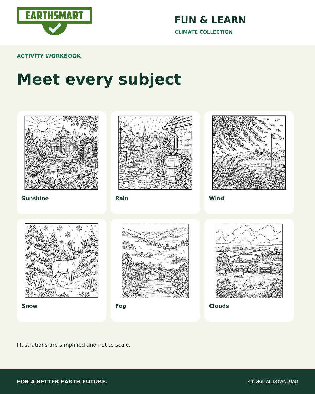 Earthsmart Wonderful Weather Activity Workbook: meet every subject