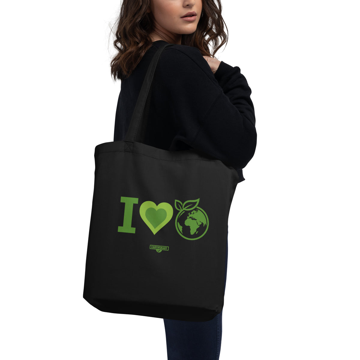 EARTHSMART - I LOVE EARTH (Premium) Eco Tote Bag.