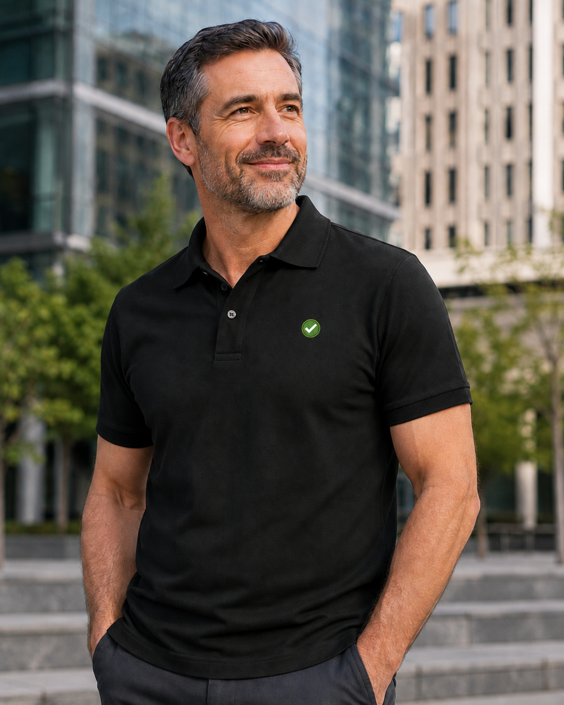 Earthsmart Emblem Polo -  Pique-Cotton / Organically Grown Cotton.