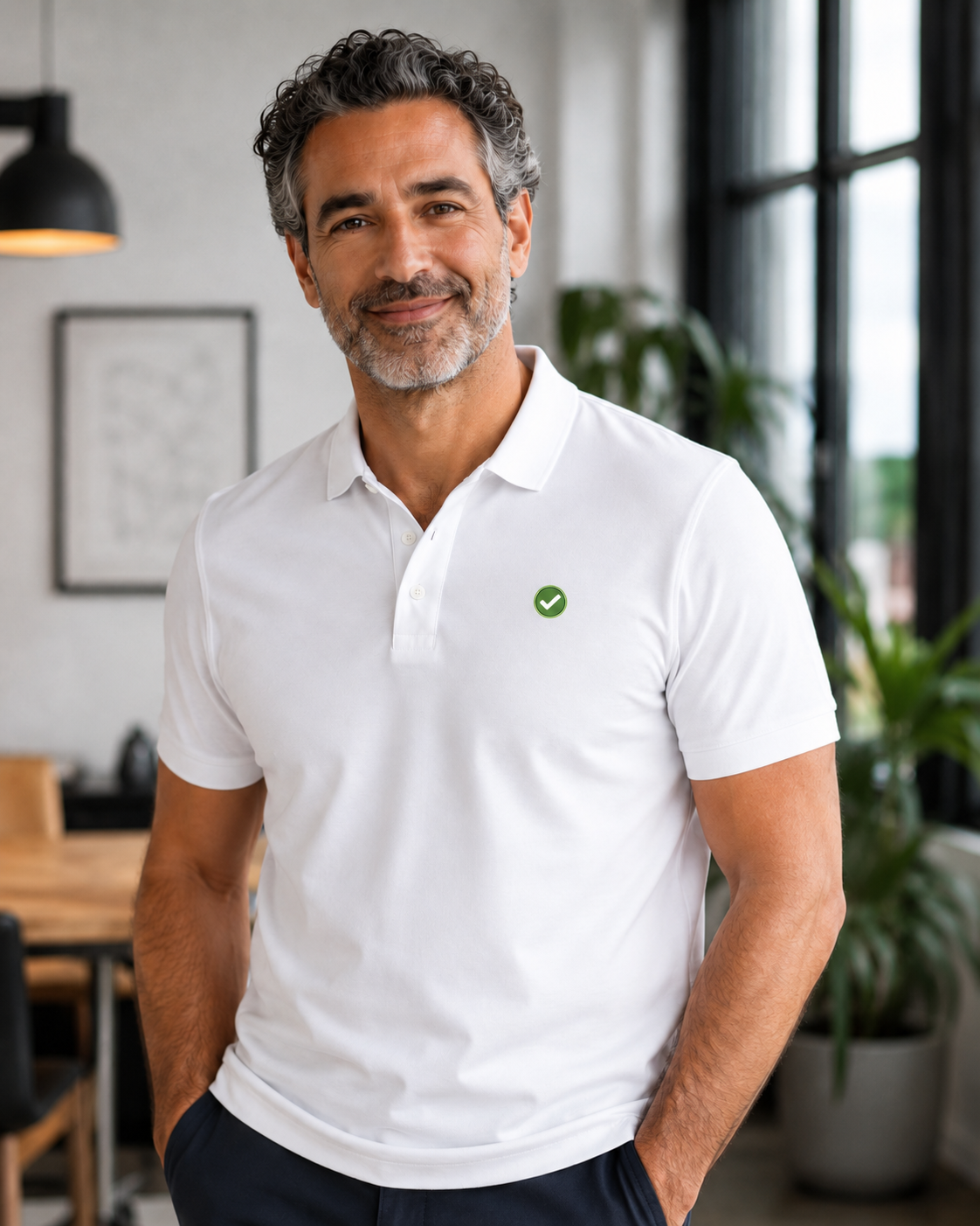 Earthsmart Emblem Polo -  Pique-Cotton / Organically Grown Cotton.