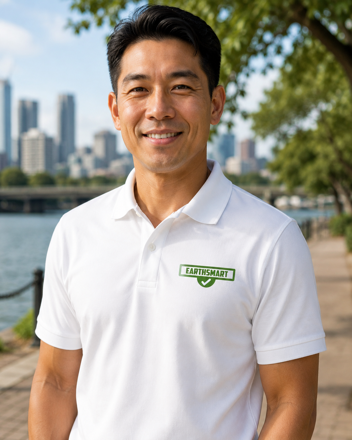 Earthsmart 'Iconic' logo Polo - Pique-Cotton / Organically Grown Cotton.