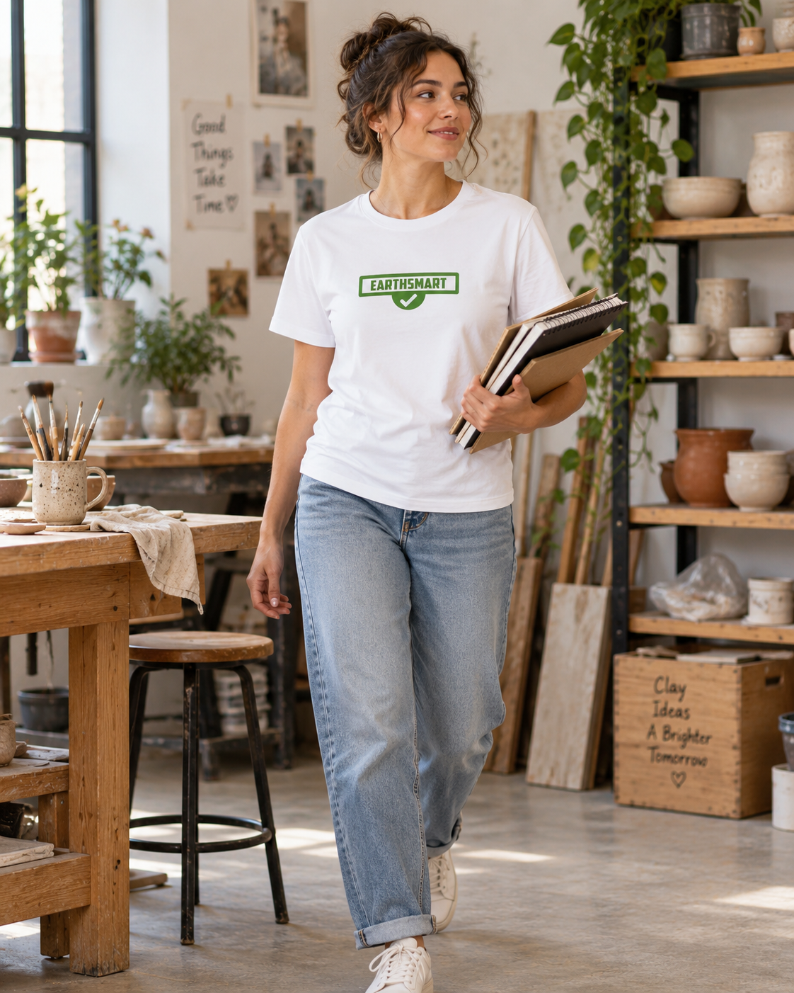 EARTHSMART 'ICONIC' LOGO - ORGANIC 100% COTTON TEE.
