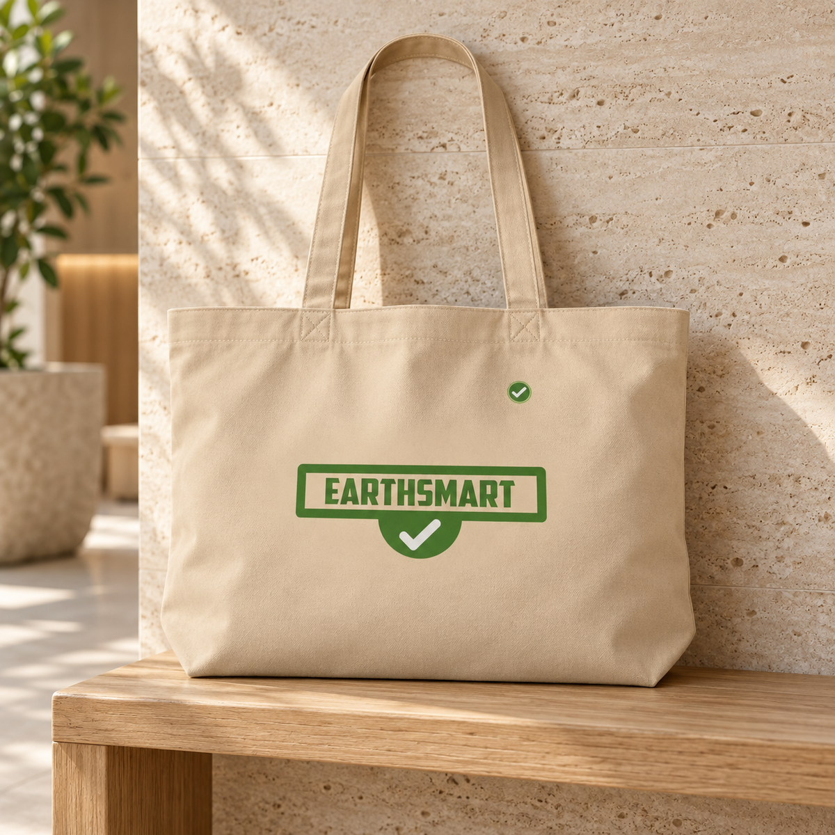 EARTHSMART 'ICONIC' LOGO ECO - TOTE - (50.8 × 35.6 × 12.7 cm)