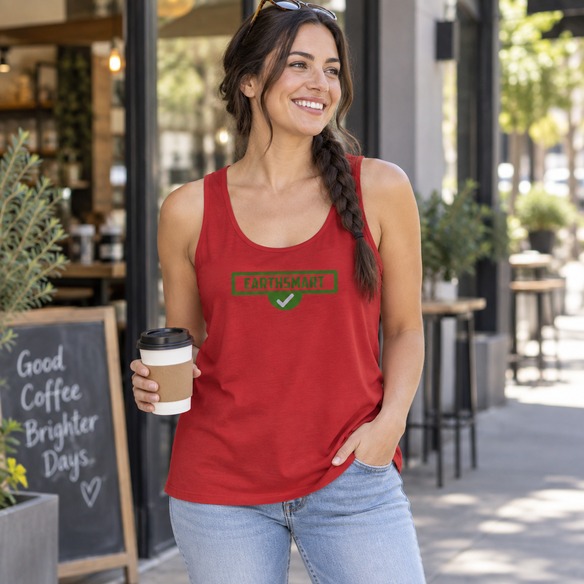 Earthsmart Tank Top - ICONIC LOGO— Eco-Friendly - 100% Cotton.